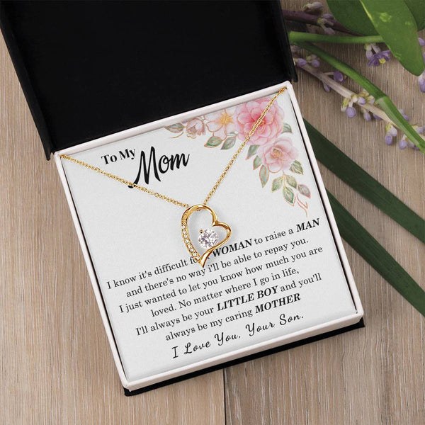 [Only a few left] To My Loving Mother - I love you  (Forever Love Necklace)