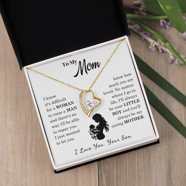 [Only a few left]  To My Mom - Loved Mother  - Necklace