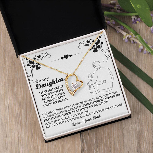 To My Daughter -  I will ALWAYS carry you in my heart  [ Few left only ]
