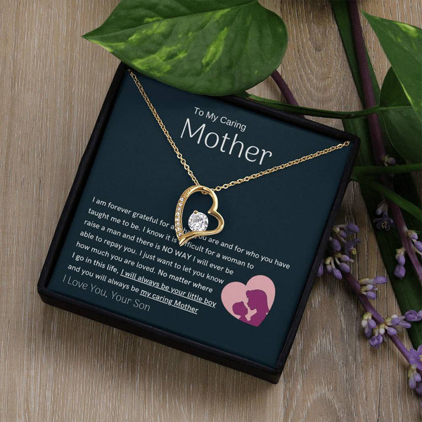 To My Loving Mother - You are my sunshine, I will always be your little boy (Only a Few Left) - Forever Love Necklace