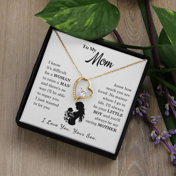 [Only a few left]  To My Mom - Loved Mother  - Necklace