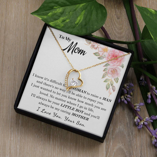 [Only a few left] To My Loving Mother - I love you  (Forever Love Necklace)
