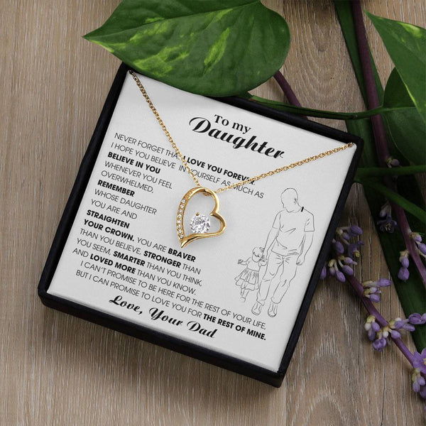 [Only a few left] To My Daughter, Never Forget That I Love You Forever