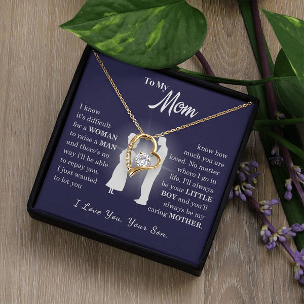 [Almost Sold Out] To My Mom - Loved Mother - Forever Love Necklace