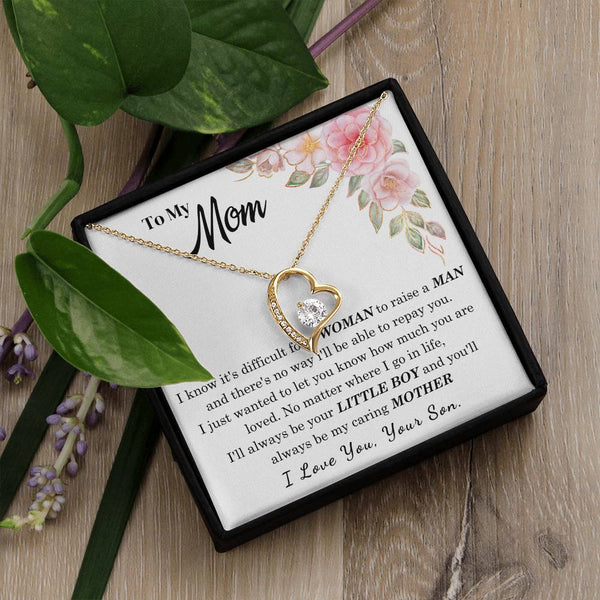 [Only a few left] To My Loving Mother - I love you  (Forever Love Necklace)