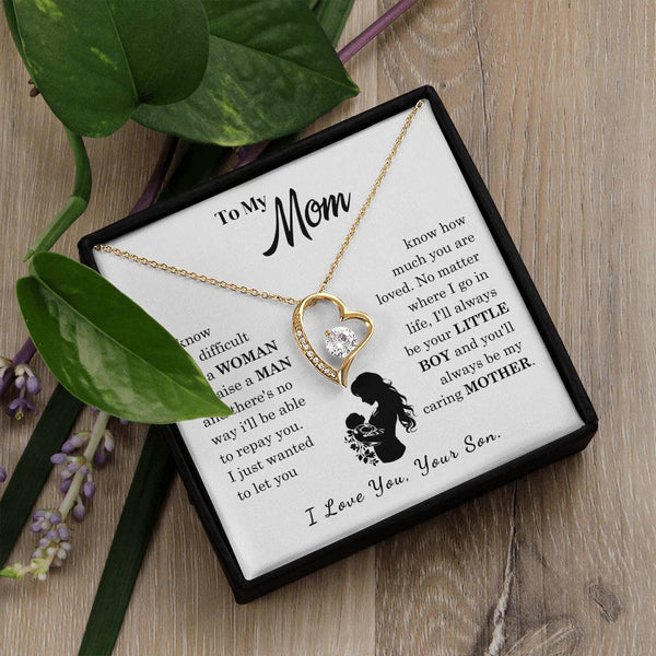 [Only a few left]  To My Mom - Loved Mother  - Necklace