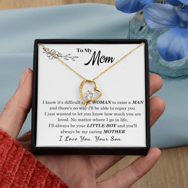[Only a few left] To My Mom - I Love You Mother  - Forever Love Necklace