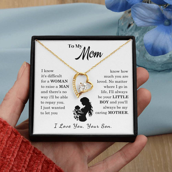 [Only a few left]  To My Mom - Loved Mother  - Necklace