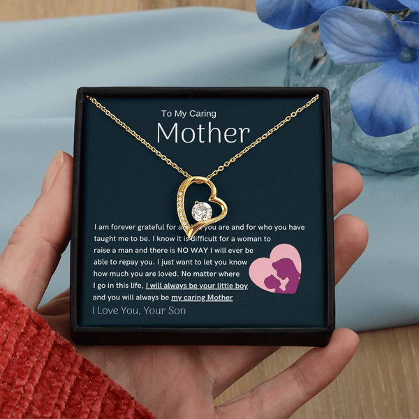 To My Loving Mother - You are my sunshine, I will always be your little boy (Only a Few Left) - Forever Love Necklace