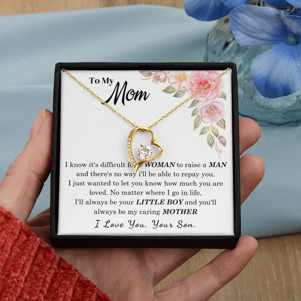 [Only a few left] To My Loving Mother - I love you  (Forever Love Necklace)