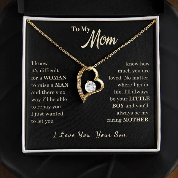 [Almost Sold Out] To My Mom - I Love You Mother  - Forever Love Necklace