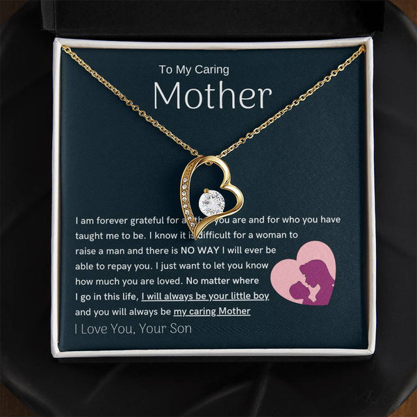 To My Loving Mother - You are my sunshine, I will always be your little boy (Only a Few Left) - Forever Love Necklace