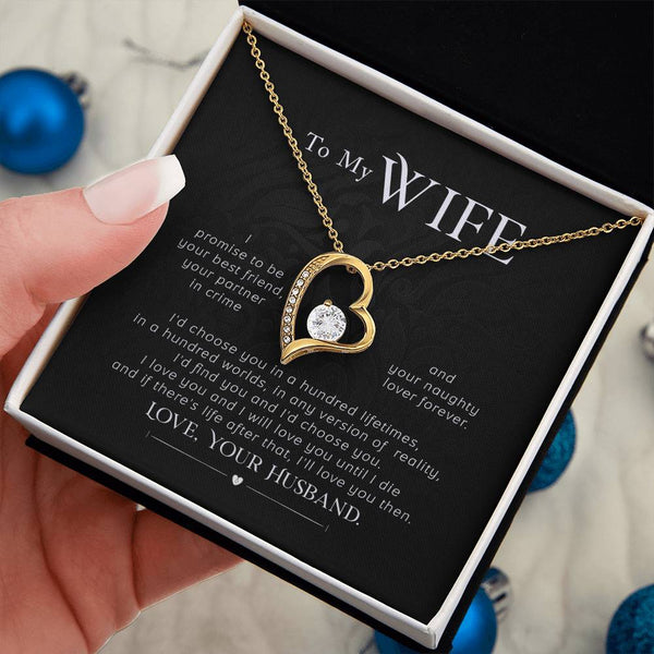 Gift For Wife, Wife Birthday Gift, Anniversary Gift For Wife, Wife Necklace , Love Card