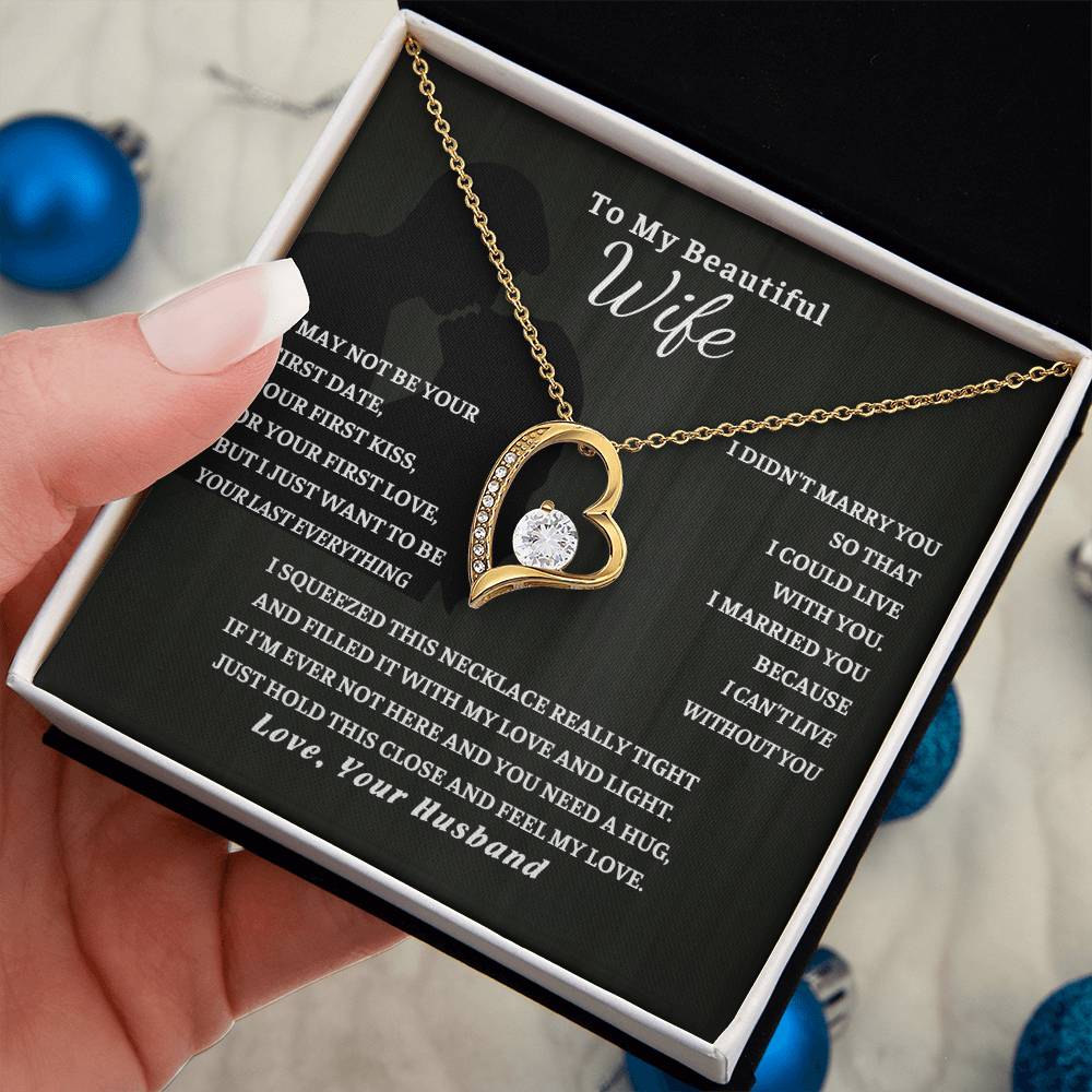 Gift For Wife, Wife Birthday Gift, Anniversary Gift For Wife, Wife Necklace , Love Card