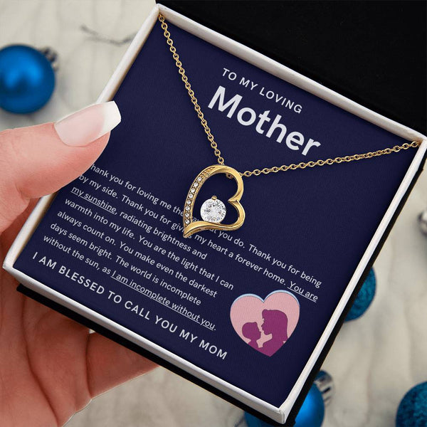 To My Loving Mother - You are my sunshine, radiating brightness into my life (Only a Few Left) - Forever Love Necklace