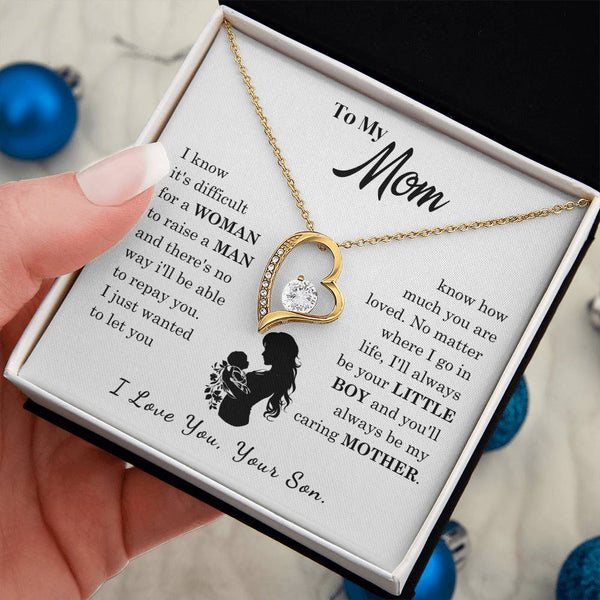 [Only a few left]  To My Mom - Loved Mother  - Necklace