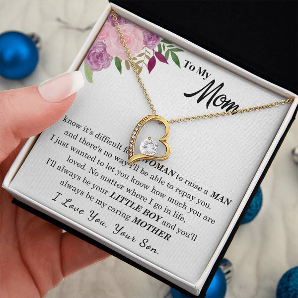 To My Loving Mother - I love you  (Forever Love Necklace)