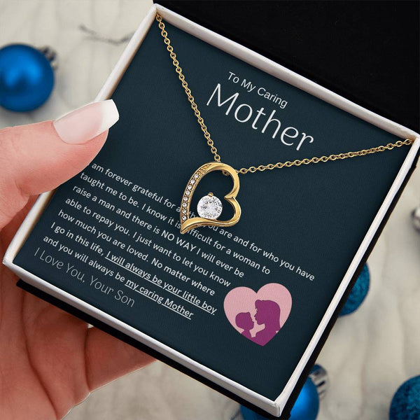 To My Loving Mother - You are my sunshine, I will always be your little boy (Only a Few Left) - Forever Love Necklace