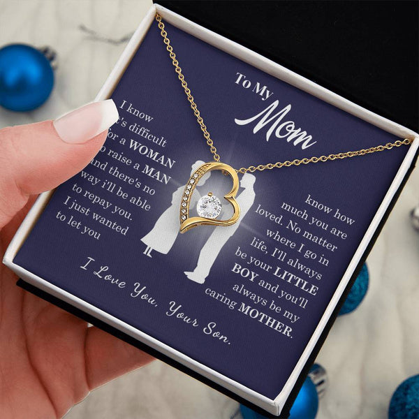 [Almost Sold Out] To My Mom - Loved Mother - Forever Love Necklace