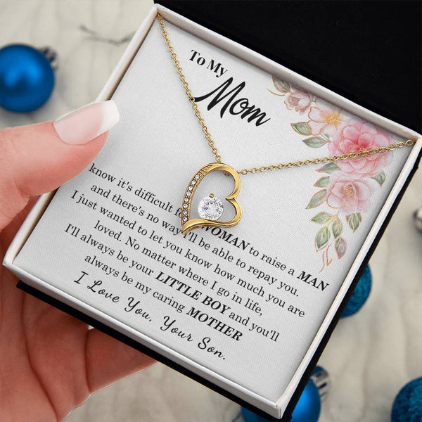 [Only a few left] To My Loving Mother - I love you  (Forever Love Necklace)
