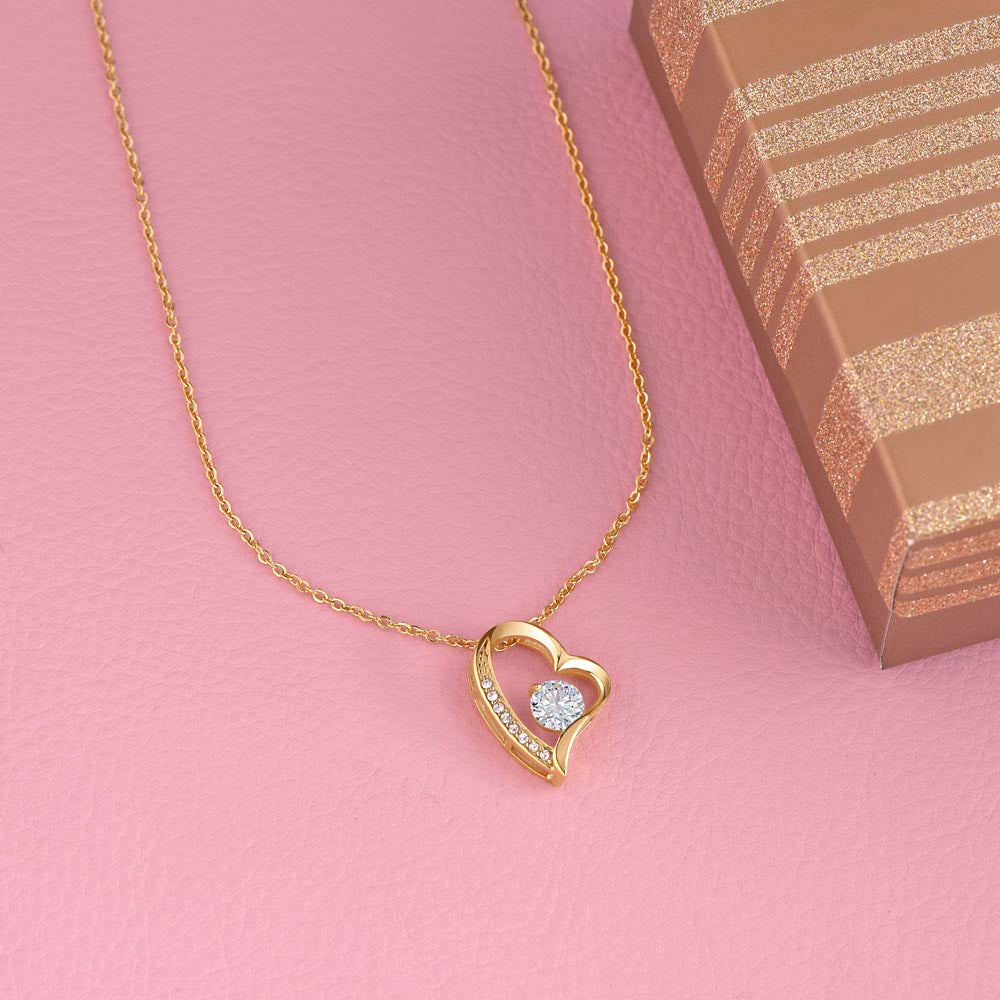 To My Loving Mother - You are my sunshine, I will always be your little girl (Only a Few Left) - Forever Love Necklace