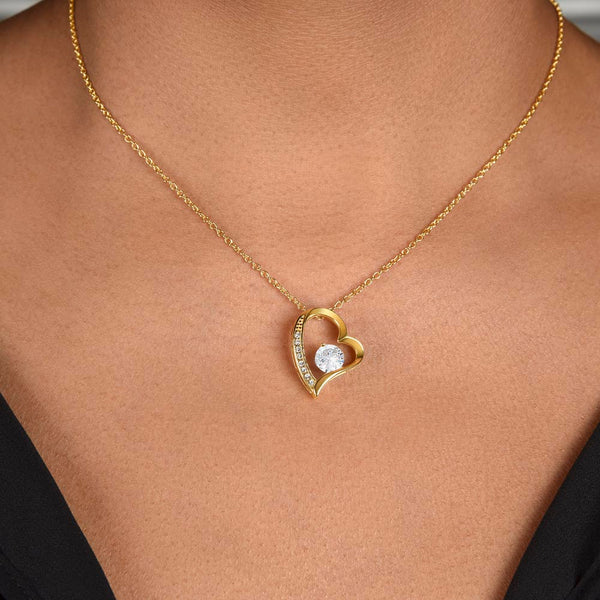 (Forever Love Necklace) - To My Loving Mom, Without You, There Is No Me