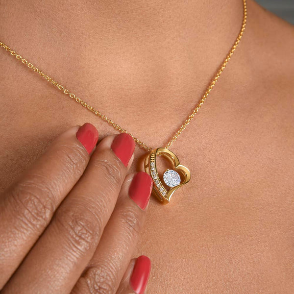 (Forever Love Necklace) - To My Loving Mom, Without You, There Is No Me