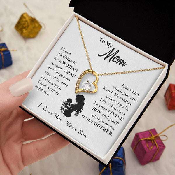 [Only a few left]  To My Mom - Loved Mother  - Necklace