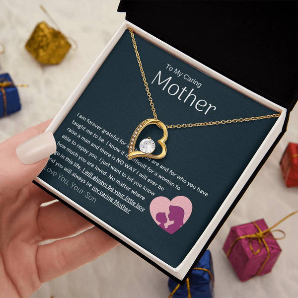 To My Loving Mother - You are my sunshine, I will always be your little boy (Only a Few Left) - Forever Love Necklace