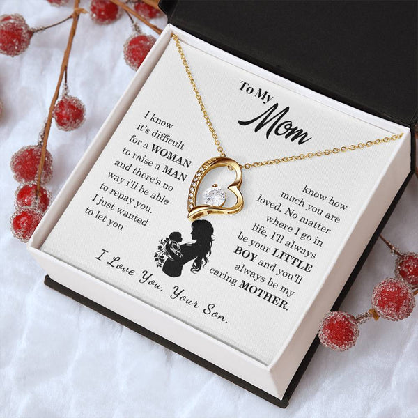 [Only a few left]  To My Mom - Loved Mother  - Necklace