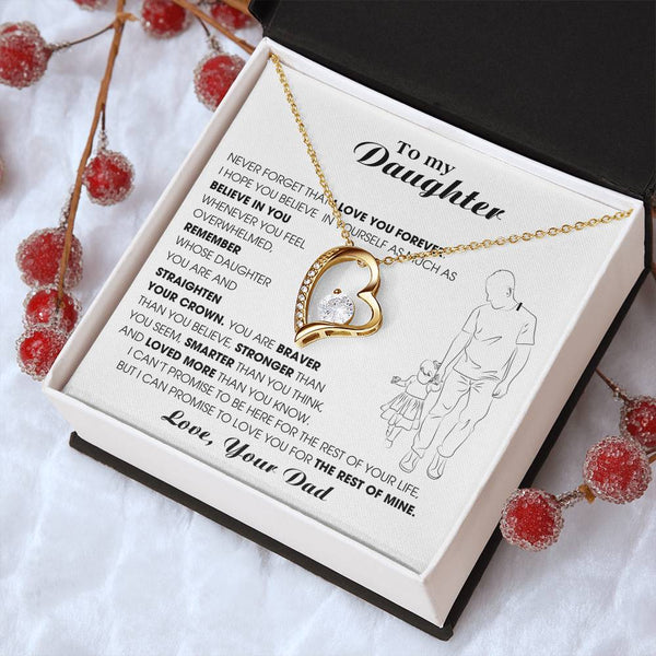 [Only a few left] To My Daughter, Never Forget That I Love You Forever