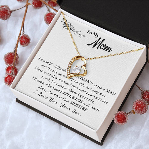 [Only a few left] To My Mom - I Love You Mother  - Forever Love Necklace