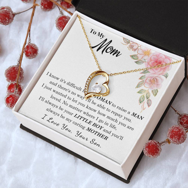 [Only a few left] To My Loving Mother - I love you  (Forever Love Necklace)