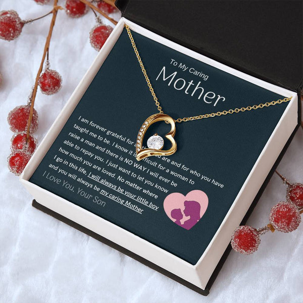 To My Loving Mother - You are my sunshine, I will always be your little boy (Only a Few Left) - Forever Love Necklace