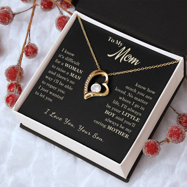 [Almost Sold Out] To My Mom - I Love You Mother  - Forever Love Necklace