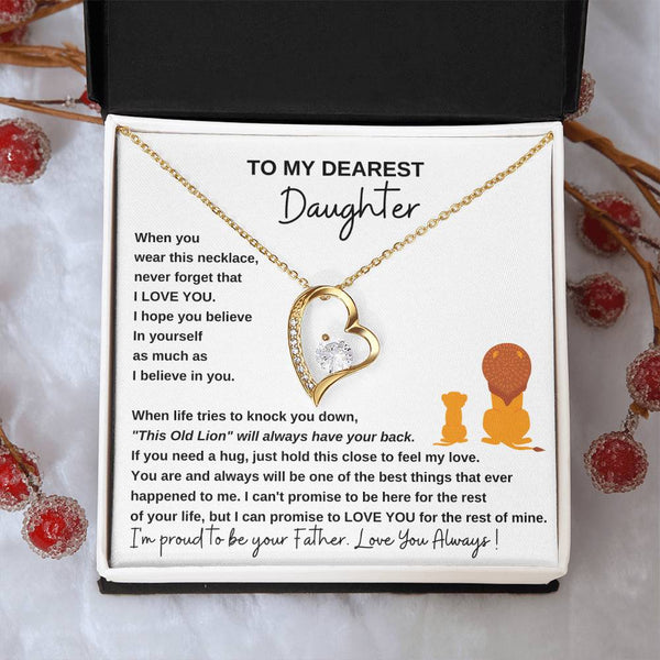 [ Only A Few Left ] To My Dearest Daughter , If you need a hug, just hold this close to feel my love