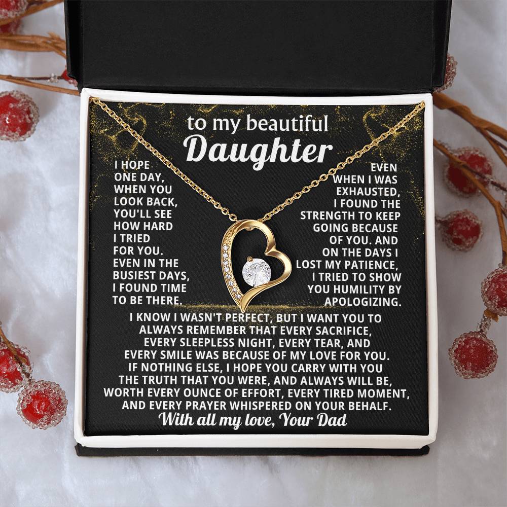 TO MY BEAUTIFUL DAUGHTER, I tried to show you humility by apologizing