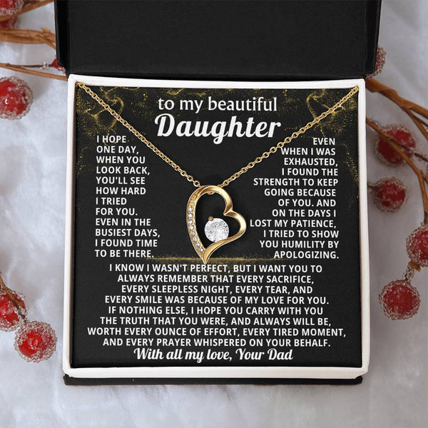 TO MY BEAUTIFUL DAUGHTER, I tried to show you humility by apologizing