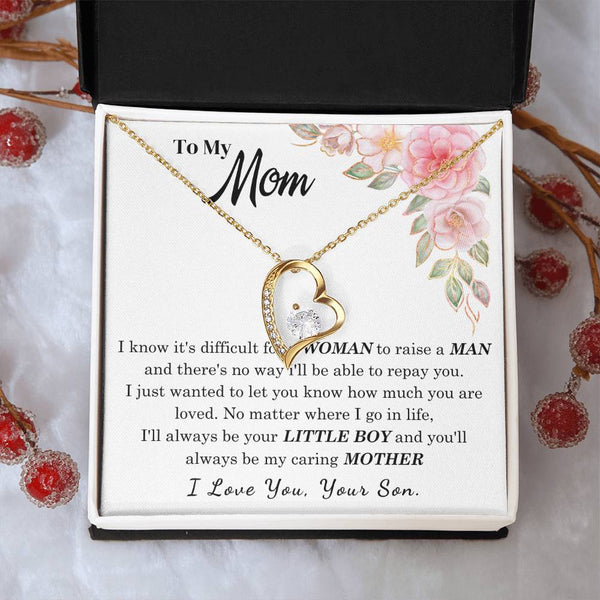 [Only a few left] To My Loving Mother - I love you  (Forever Love Necklace)