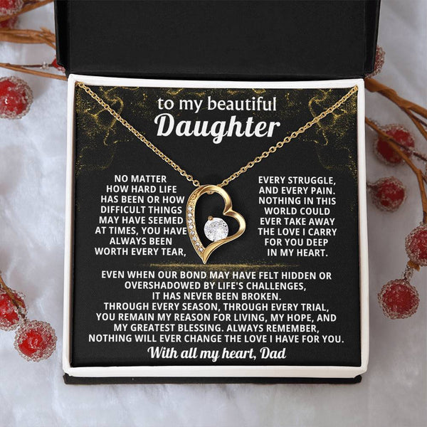 TO MY BEAUTIFUL DAUGHTER, you remain my reason for living, my hope