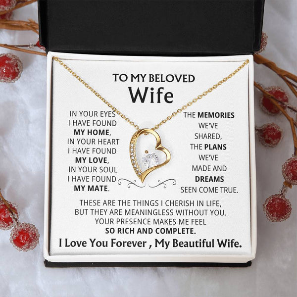 [Few left only] To My Beloved Wife, Your presence makes me feel so rich and complete