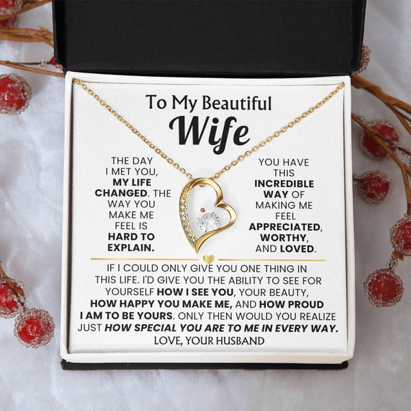 TO MY BEAUTIFUL WIFE - The day I met you, my life changed