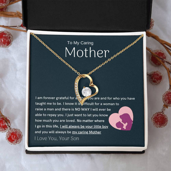 To My Loving Mother - You are my sunshine, I will always be your little boy (Only a Few Left) - Forever Love Necklace