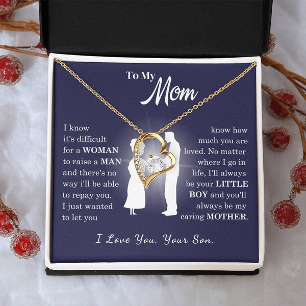 [Almost Sold Out] To My Mom - Loved Mother - Forever Love Necklace