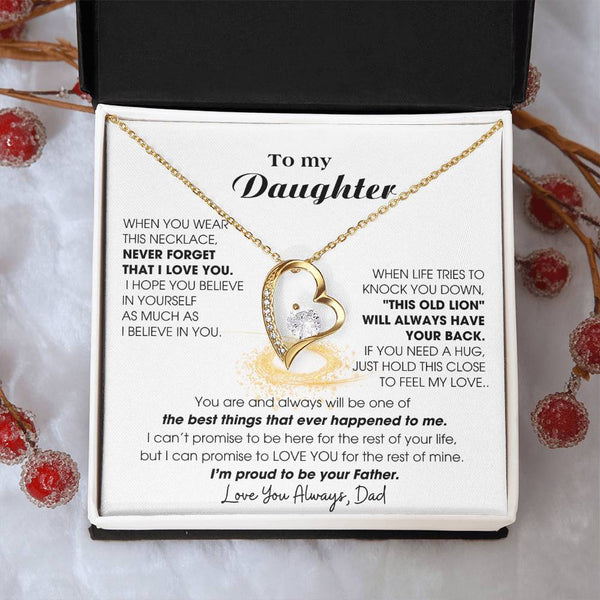 [ Forever Love ] To My Dearest Daughter , If you need a hug, just hold this close to feel my love