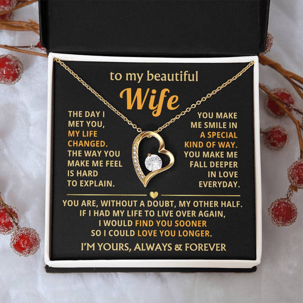 (Only a few left) To My Beautiful Wife - fall deeper in love everyday