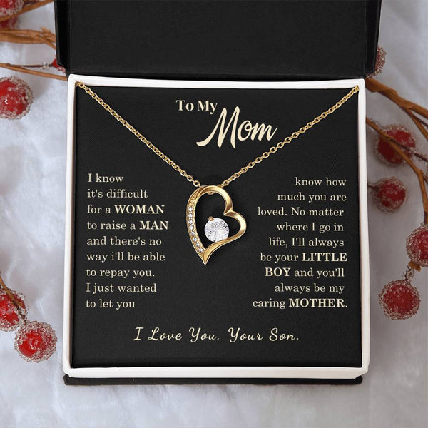 [Almost Sold Out] To My Mom - I Love You Mother  - Forever Love Necklace