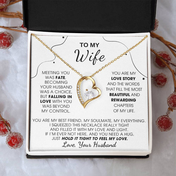 [Almost Sold Out] To My Wife, Hold This Close To Feel My Love  - Forever Love Necklace