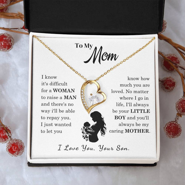 [Only a few left]  To My Mom - Loved Mother  - Necklace