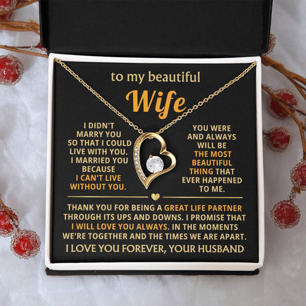 [Almost Sold Out] TO MY BEAUTIFUL WIFE - I married you because I can't live without you